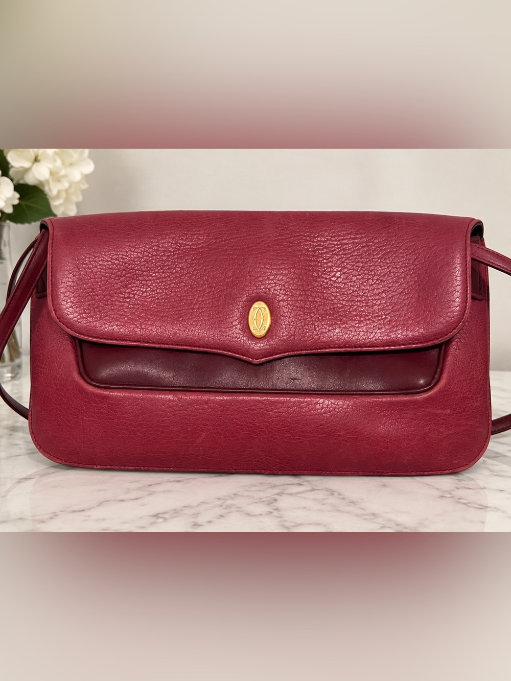 Must de Cartier flap clutch/shoulder bag
